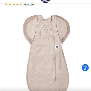 Beige Baby Sleep Sack with Zipper